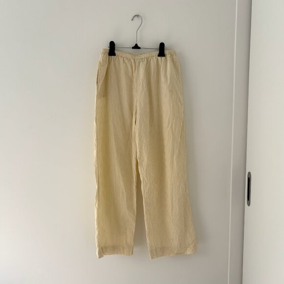 Deiji Studios Pants - NWOT Deiji Studios Cotton Ease Trouser Butter Stripe Size M